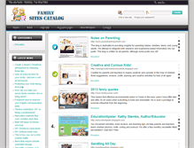 Tablet Screenshot of familysitescatalog.com